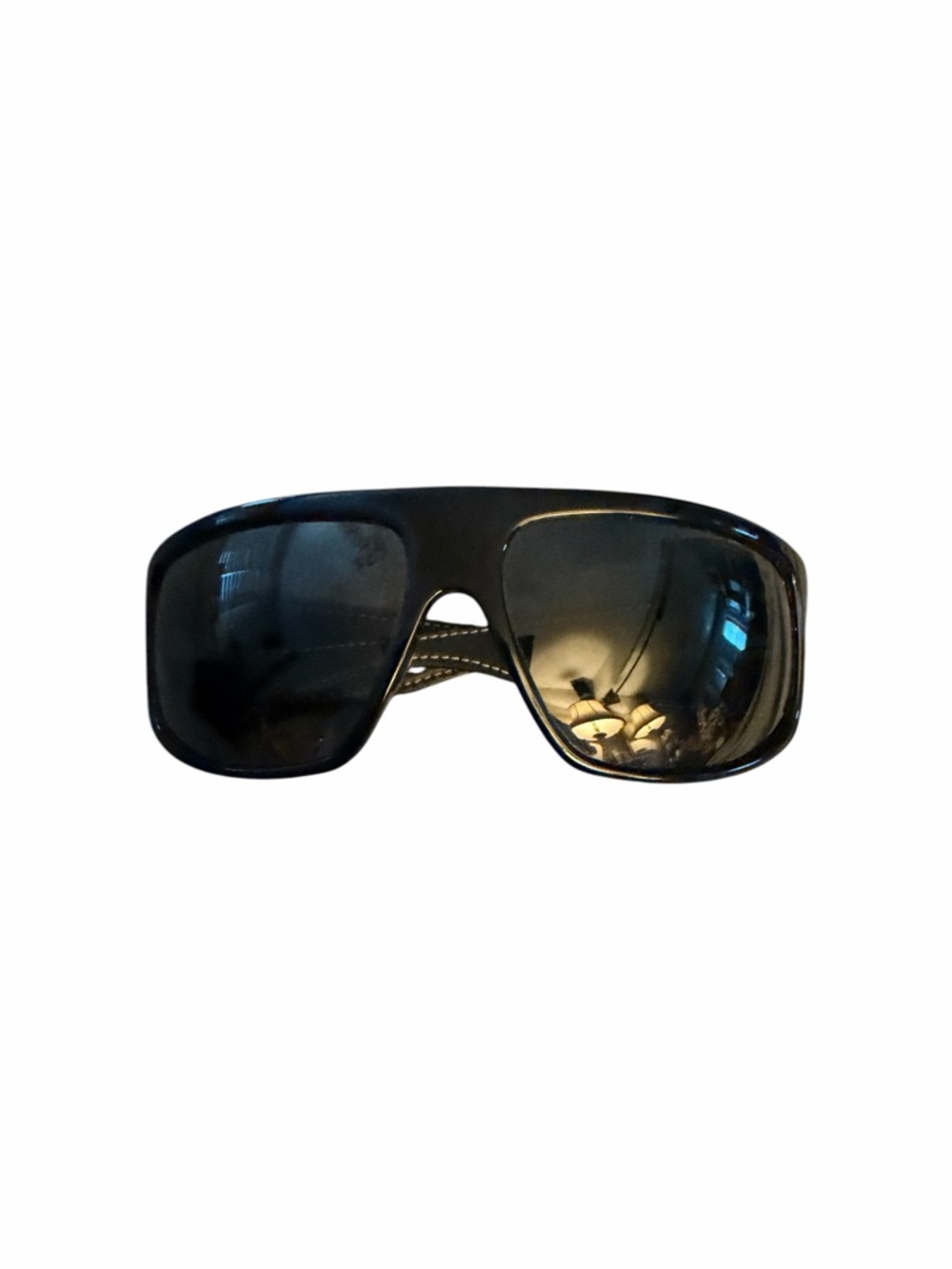 Chrome Hearts Black Hard James Sunglasses RARE Black Leather Triple Cross - Picture 7 of 7
